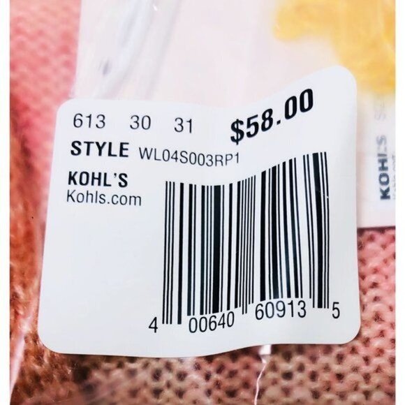 LC Lauren Conrad Womens Pink Ombre Belted Knit Cardigan Sweater Plus Sz XXL New - Picture 4 of 9